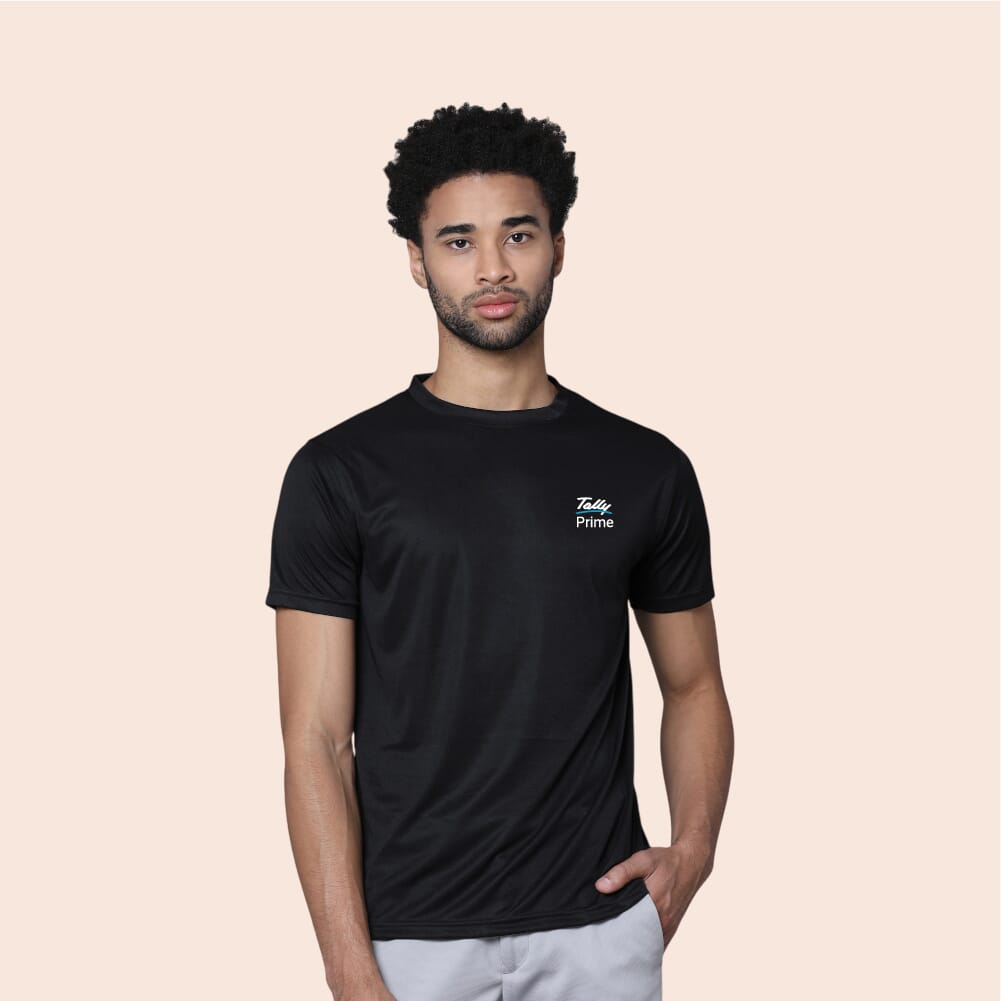 Greys&Blues Mobilitee Round Neck T-Shirt- Black SH